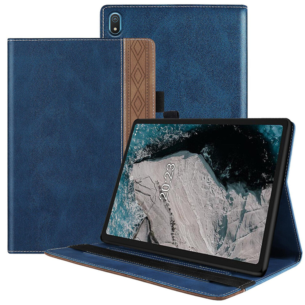 Tablet Case Compatible Nokia T20 10.4 2021, Premium Pu Leather Stand Cover, Blue 5942369138794