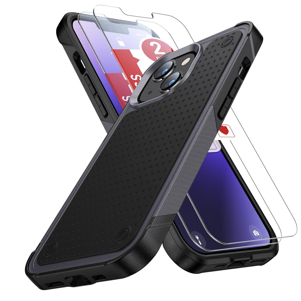 Fashion And Simple Phone Case Compatible Iphone 14 Plus:gray And Black 3662543126950