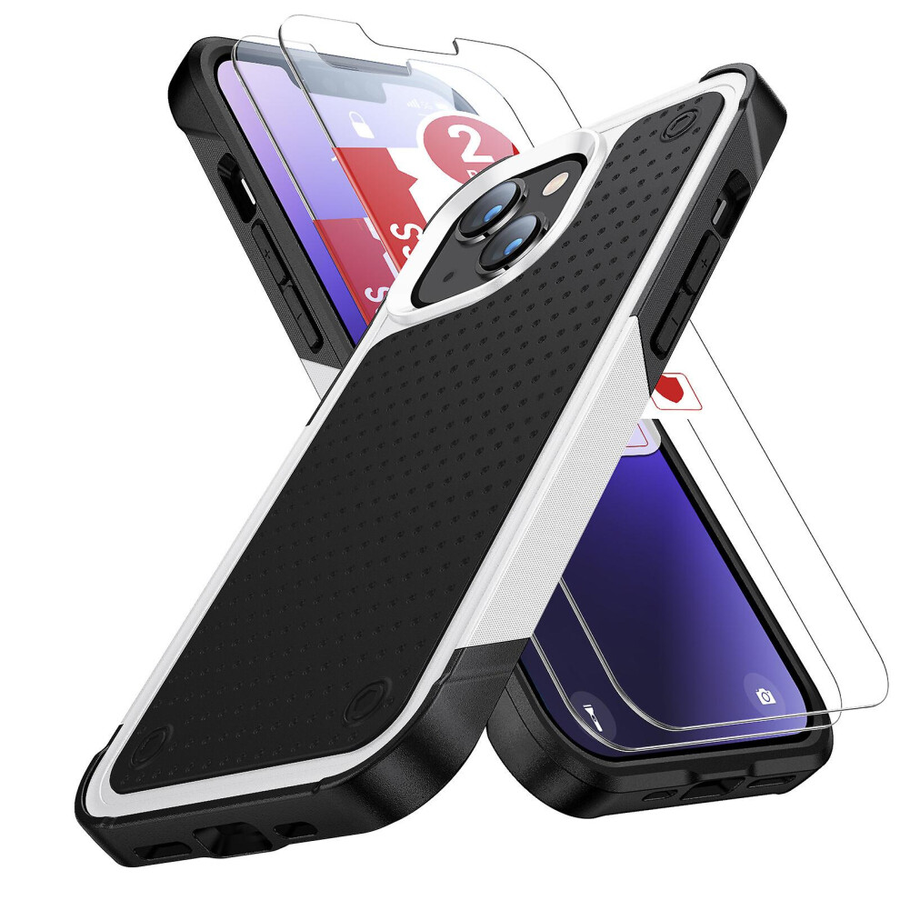 Fashion And Simple Phone Case Compatible Iphone 14 Plus:white And Black 3662543127001