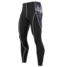 Herren-Jogginghose, schnelltrocknend, lange Radhose: XXL – Wolfsmuster