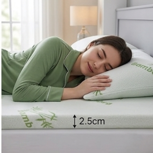 King Bamboo Memory Foam Mattress Topper 2