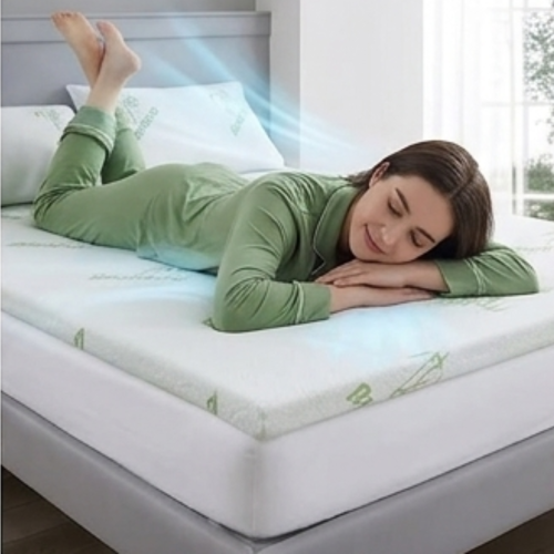 King Bamboo Memory Foam Mattress Topper