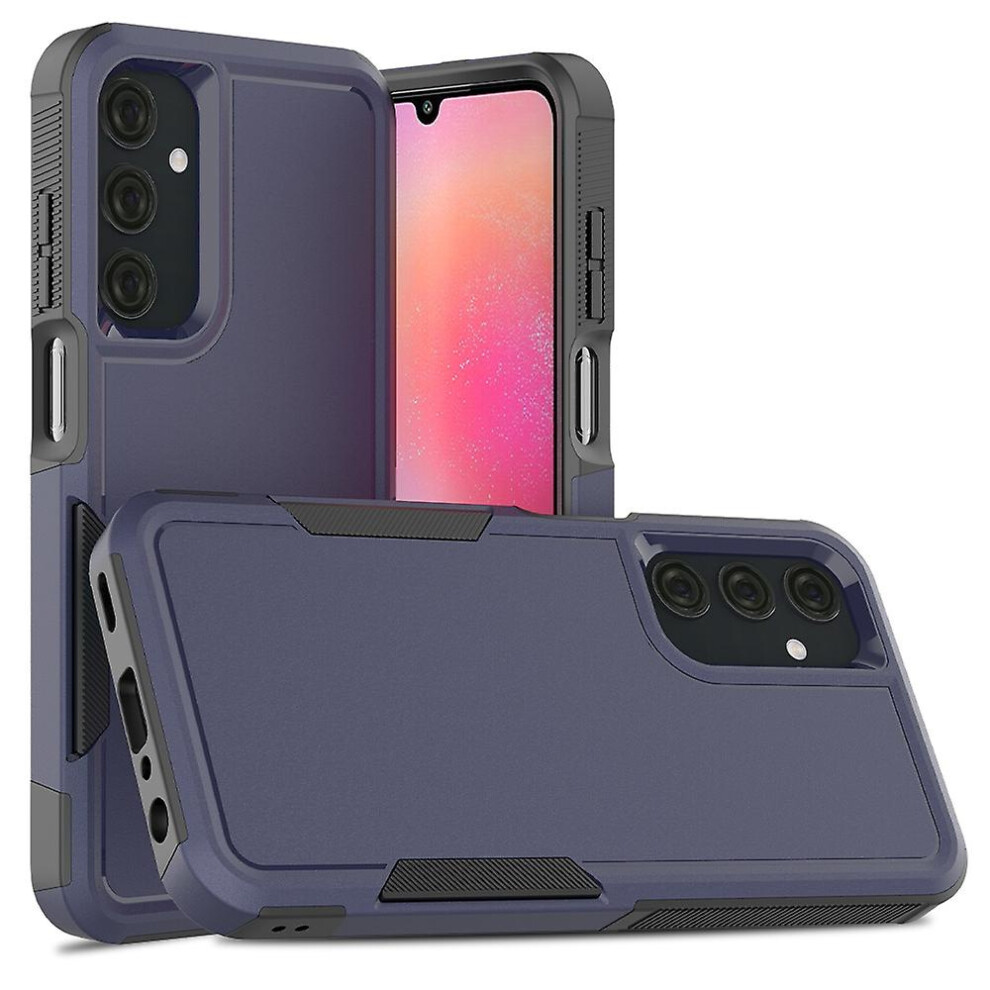 Compatible Samsung Galaxy A25 5G 2 In 1 Pc + Tpu Phone Case:dark Blue 3592637370849