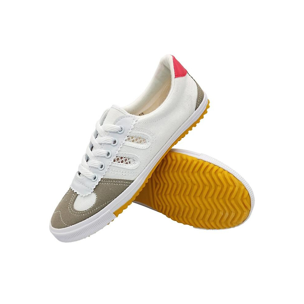 Volleyball Shoes Tendon Sole Canvas Shoes Martial Arts Training Sports Shoes:41- White 8303483115653