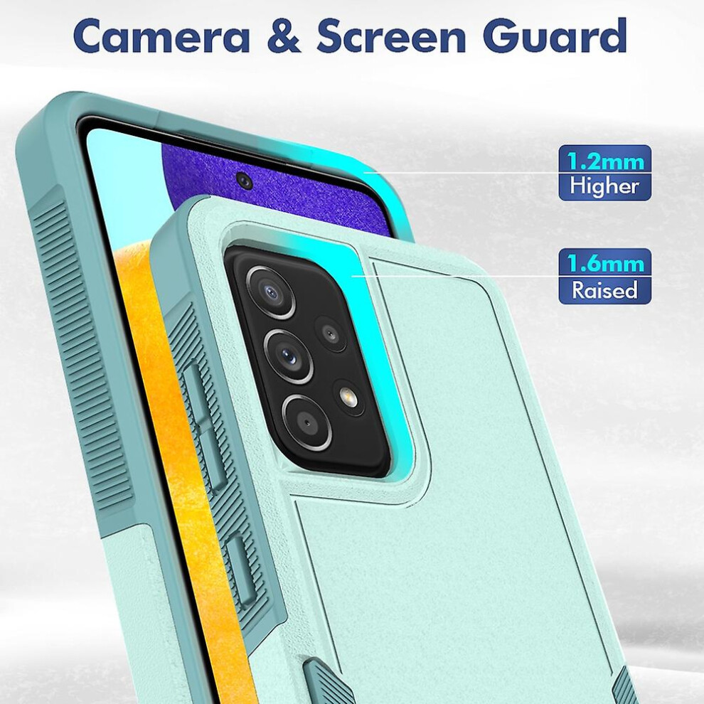 Compatible Samsung Galaxy A52 5G 2 In 1 Pc + Tpu Phone Case:light Green 7357467399301
