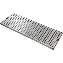 Metal Beer Tower Drip Pan Metal steels Beer Drip Tray-Silver XL