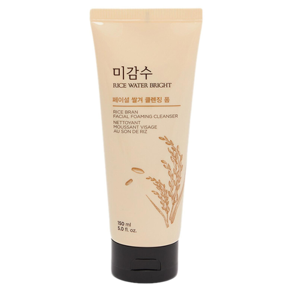 The Face Shop Rice Water Bright Foaming Cleansing Foam | Maintains Skin Hydration And Smoothness - 150ml