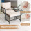 Conjunto de muebles de exterior de ratán, 5 piezas con cojines 3