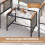 Conjunto de muebles de exterior de ratán, 5 piezas con cojines 5
