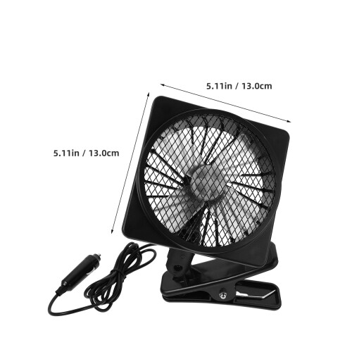 Ventilateur Auto Noir ABS Rotation Réglable Support 1