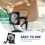 Ventilateur Auto Noir ABS Rotation Réglable Support 5