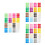 Waterproof Circle Stickers Multi-Color DIY Printable Label Paper 1