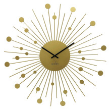 Acctim Brielle Large Wall Clock Starburst Sunburst Painted Metal Frame 50cm