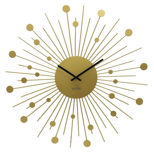 Acctim Acctim Brielle Large Wall Clock Starburst Sunburst Painted Metal Frame 50cm