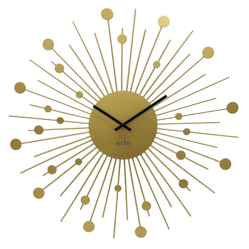 Acctim Brielle Large Wall Clock Starburst Sunburst Painted Metal Frame 50Cm 56299434