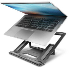 Steun voor scherm - AXAGON - STND-L - Verstelbaar 10–16 inch - Grijs - Voor laptops