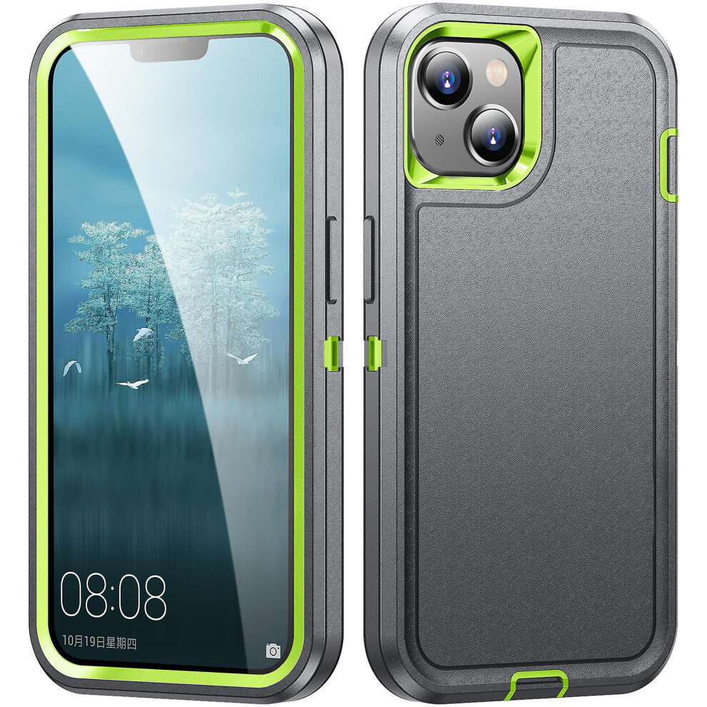 Shockproof Protective Iphone 15:Grey Green 8291303216324