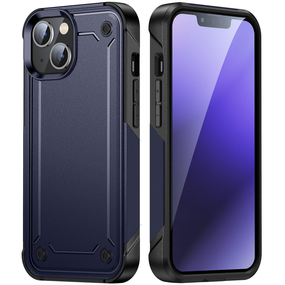 Shockproof Phone Case Compatible Iphone 15 Plus: Blue 4973247237439