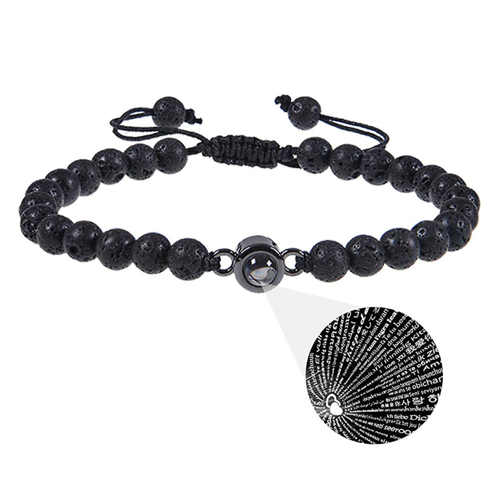 Stone Bracelet I Love You Couples Promise Bracelet Gifts:2 3403292164097