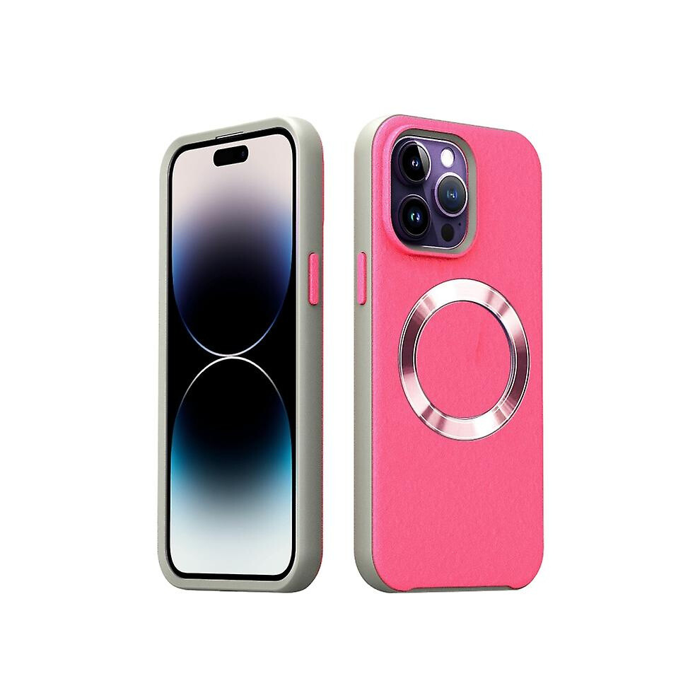 Compatible Iphone 14 Pro Cd Pattern Magsafe Pc Phone Case: Pink 3785934258457
