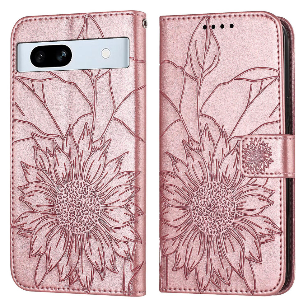 Compatible Google Pixel 7A Wallet Case,3 Credit Card Slot Id Card Holder,Pu Leather Flip Case: Pink 3662543127216