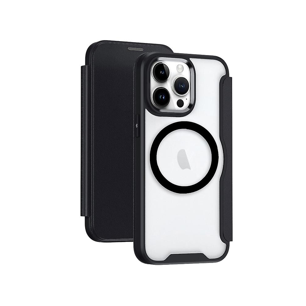 Compatible Iphone Xs Max Magsafe Rfid Blocking Adsorption Flip Leather Phone Case: Black 3403292164189