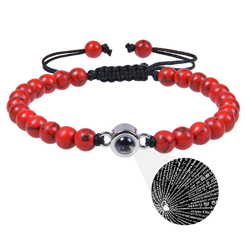 Stone Bracelet I Love You Couples Promise Bracelet Gifts:7 3403292164141