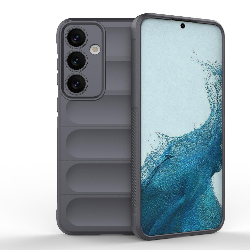 Compatible Samsung Galaxy S24+ 5G Magic Shield Tpu + Flannel Phone Case:dark Grey 5492993207200