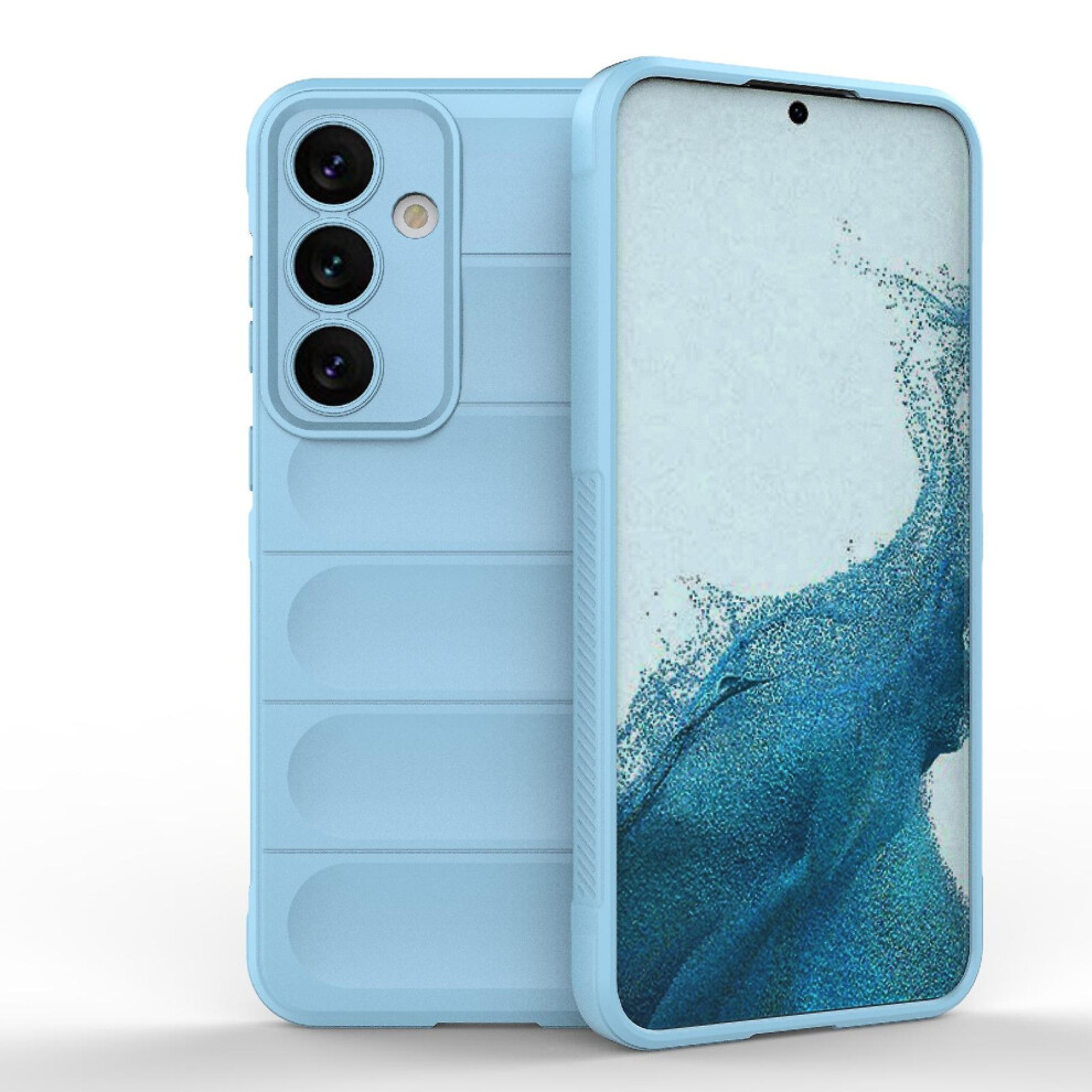 Compatible Samsung Galaxy S24+ 5G Magic Shield Tpu + Flannel Phone Case:light Blue 5492993207224