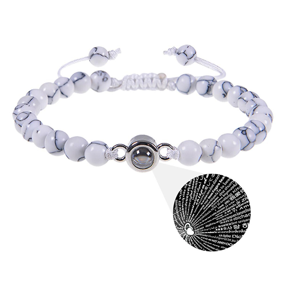 Stone Bracelet I Love You Couples Promise Bracelet Gifts:3 3403292164103