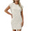Women's short-sleeved round neck pullover textured-apricot XXL 1