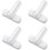 4-pack Sash Jammer Window Lock White Metal Security Latch Door Home Security Replacement Parts [xc] 1