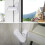 4-pack Sash Jammer Window Lock White Metal Security Latch Door Home Security Replacement Parts [xc] 2