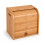 Oypla Oypla Double Layer Roll Top Bamboo Wooden Bread Bin Kitchen Storage 4
