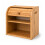 Oypla Oypla Double Layer Roll Top Bamboo Wooden Bread Bin Kitchen Storage 7