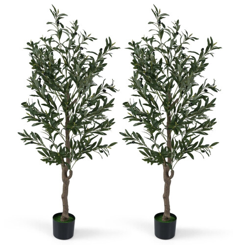 Olivo artificial con frutos realistas, 150 cm