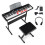 Juego de teclado electrónico de 61 teclas con soporte ajustable 1
