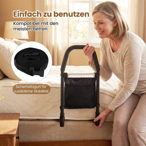 Bedsteunbeugel met LED-verlichting en opbergvak 2