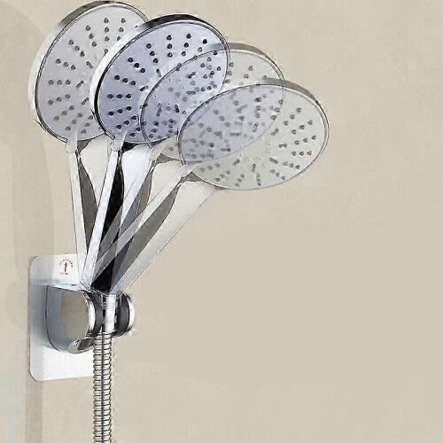 Shower Holder, Self Adhesive Detachable Wall Mounted Shower Head Holder with Adjustble 2