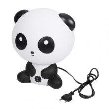 Cute Panda Desk Lamp Baby Child Bedroom Bedside Lamp Cartoon Warm Creative Animals Home Energy Saving (white)