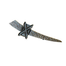 Stunning Saltire Pewter Kilt Pin in Matte Palladium Finish