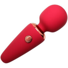 Mini vibrador de punto G para mujeres, estimulador clitoriano portátil, masajeador personal de silicona silencioso e impermeable (rojo)