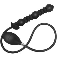 Plug anal inflável com expansão ajustável, dilatador de silicone com controle de válvula de ar, design ergonômico para treinamento progressi