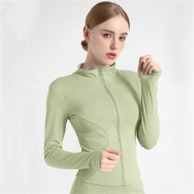 Giacca sportiva a maniche lunghe da donna con zip, ideale per fitness, yoga, inverno, calda, per palestra, abbigliamento sportivo, cappotti da corsa,