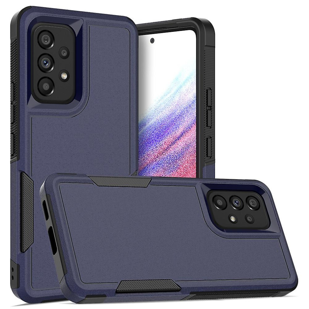 Compatible Samsung Galaxy A53 5G 2 In 1 Pc + Tpu Phone Case:dark Blue 4743783280806