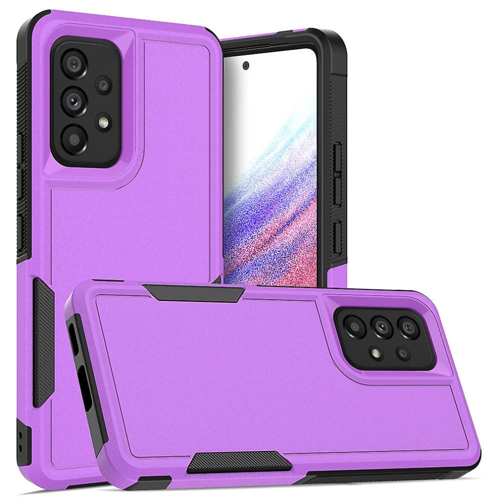 Compatible Samsung Galaxy A53 5G 2 In 1 Pc + Tpu Phone Case: Purple 334093266082