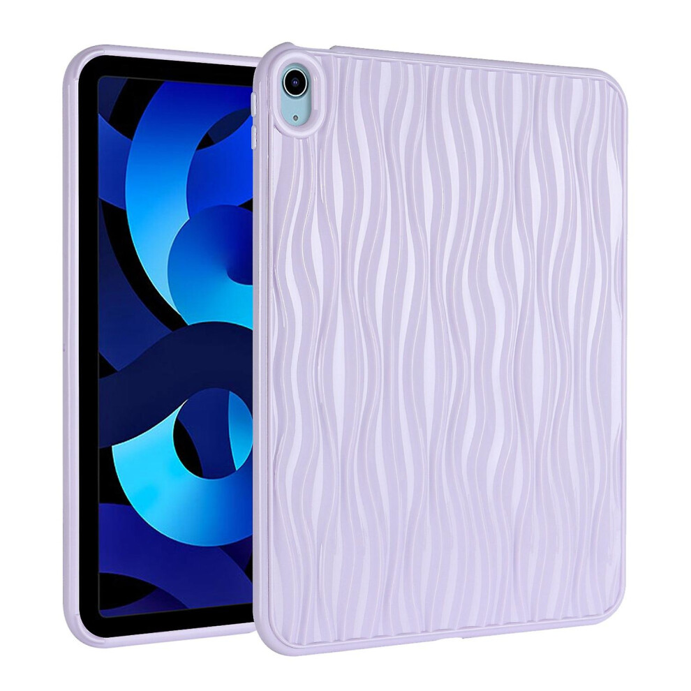 Compatible Ipad Air 10.9 2022 / 2020 Jelly Color Water Ripple Tpu Tablet Case: Purple 5717962210549