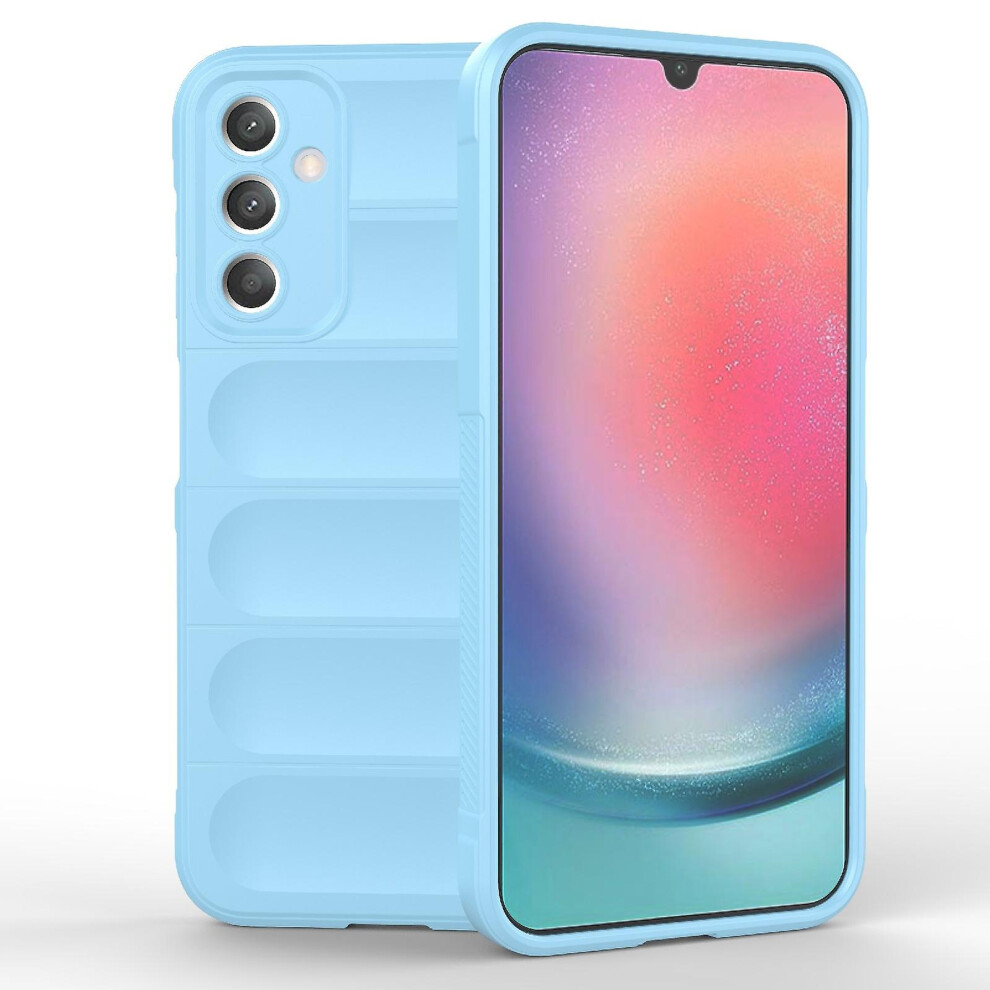 Compatible Samsung Galaxy A25 5G Magic Shield Tpu + Flannel Phone Case:light Blue 3592637371136