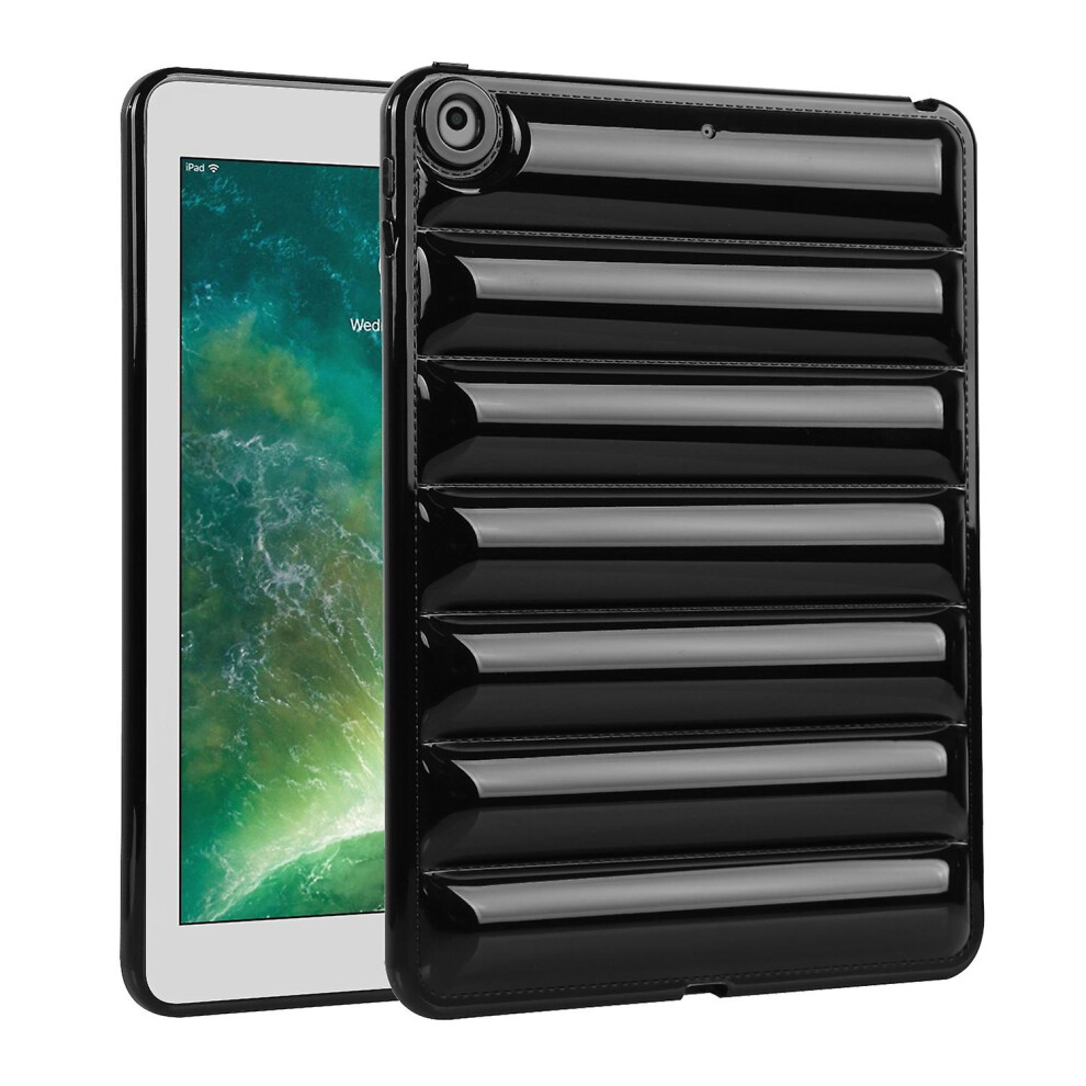 Compatible Ipad 9.7 2018 / 2017 Eiderdown Cushion Shockproof Tablet Case: Black 6421300249007