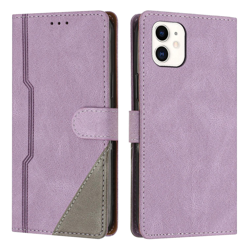 Leather Magnetic Clasp Case With Flip Wallet Stand Function Cover Compatible Iphone 11: Purple 5065003382077